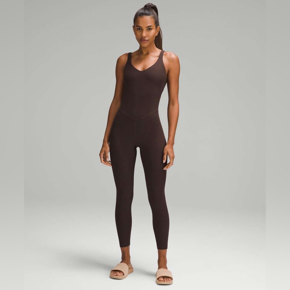 Lululemon Align Ribbed Bodysuit 25" Espresso Size 2